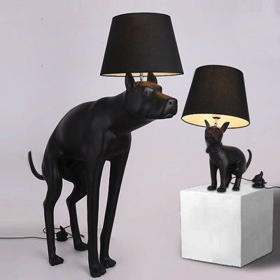 Moderne kreative LED-Tischlampe aus Hundeharz