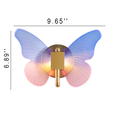 Nordische farbige Schmetterlings-Acryl-LED-Pendelleuchte 