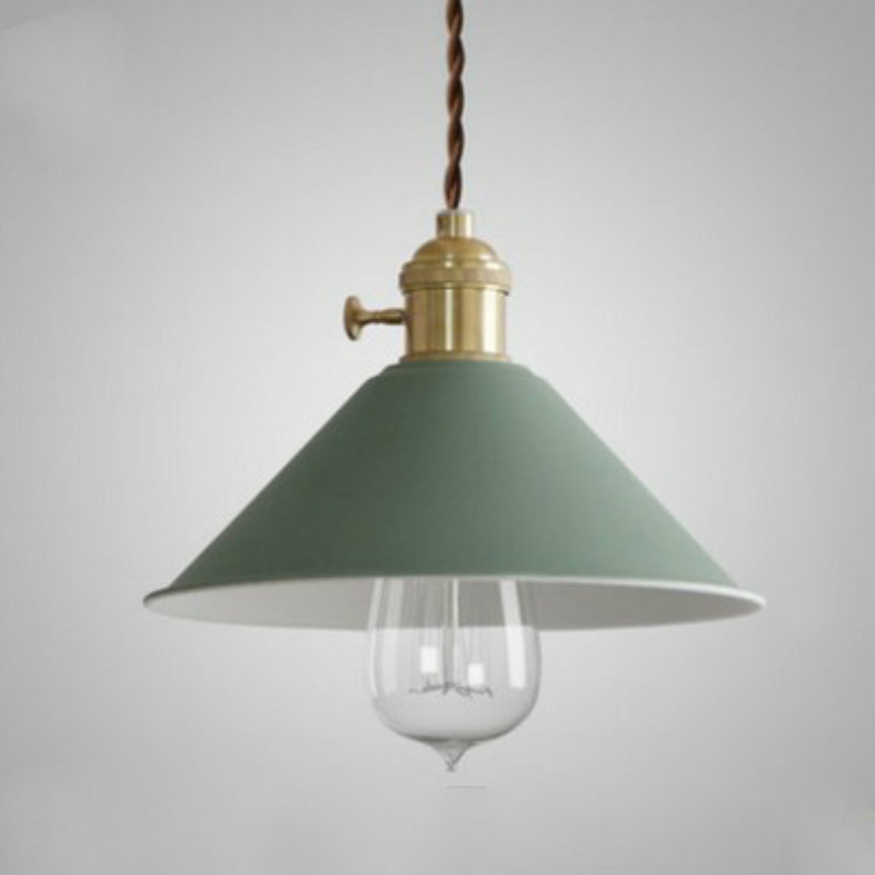 Nordic Macaron Iron Bell Shade 1-flammige Pendelleuchte 