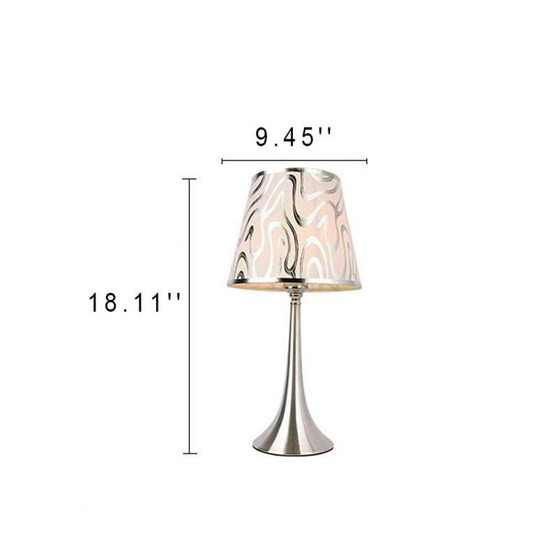 Traditionelle Bauernhaus Eisen Stoff Multi-Stil 1-Licht Tischlampe 