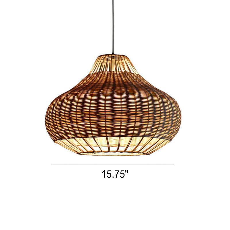 Southeast Asia Creative Rattan 1-Light Pendant Light