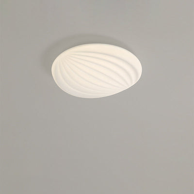 Modern PC Shell Shape LED Creative Flush Mount Light