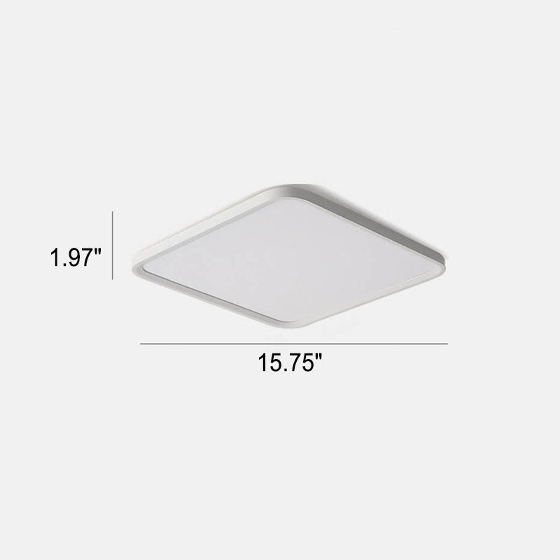 إضاءة LED مثبتة على السقف مستطيلة الشكل من الحديد والألمنيوم بتصميم حديث وبسيط 