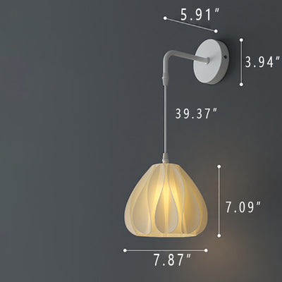 Japanese Simple Three-dimensional Petal Design LED Wall Sconce Lamp