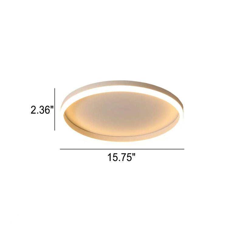 Nordische minimalistische Kreisring-Eisen-Acryl-LED-Unterputz-Deckenleuchte 