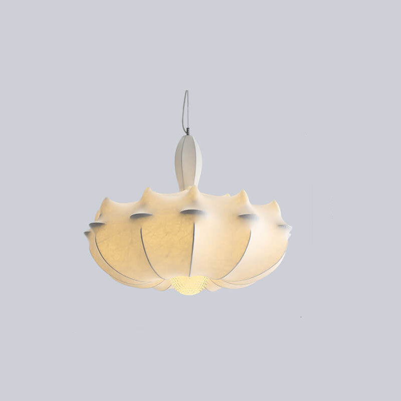 Modern Stretch Silk Fabric Airship Shade 3-Light Chandeliers