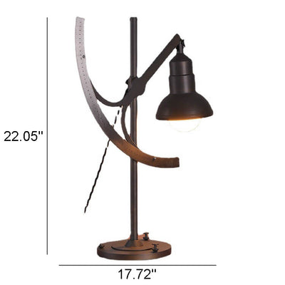 Industrial Iron Creative Steel Ruler 1-Light Table Lamp
