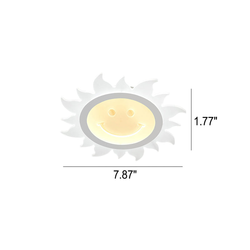 Creative Cartoon Smiley Sun LED-Deckenleuchte für bündige Montage