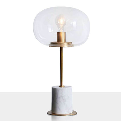 Lampe de table à 1 lumière en boule de verre minimaliste créative nordique 