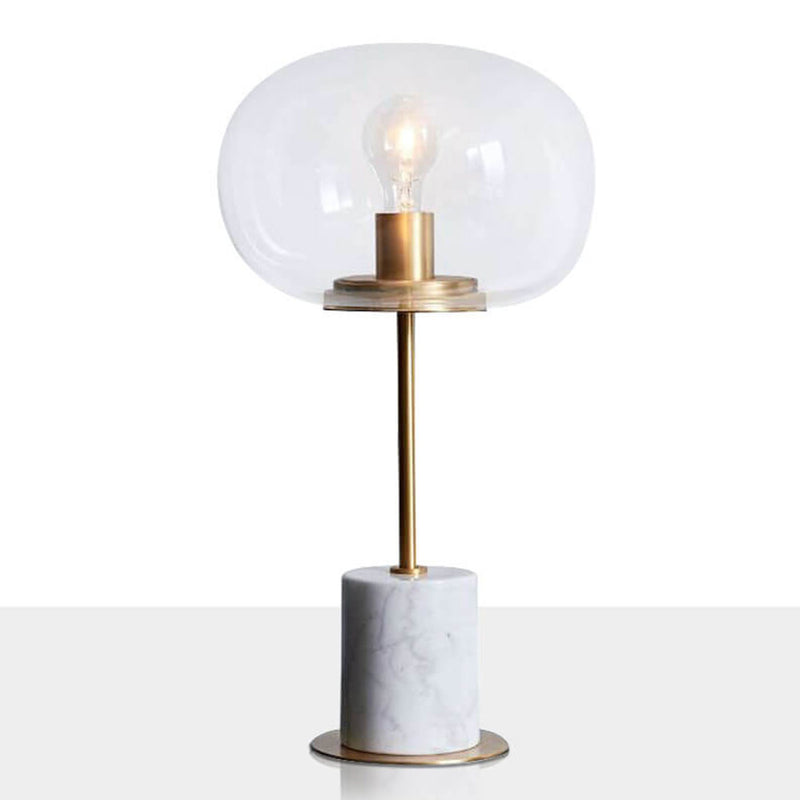 Lampe de table à 1 lumière en boule de verre minimaliste créative nordique 