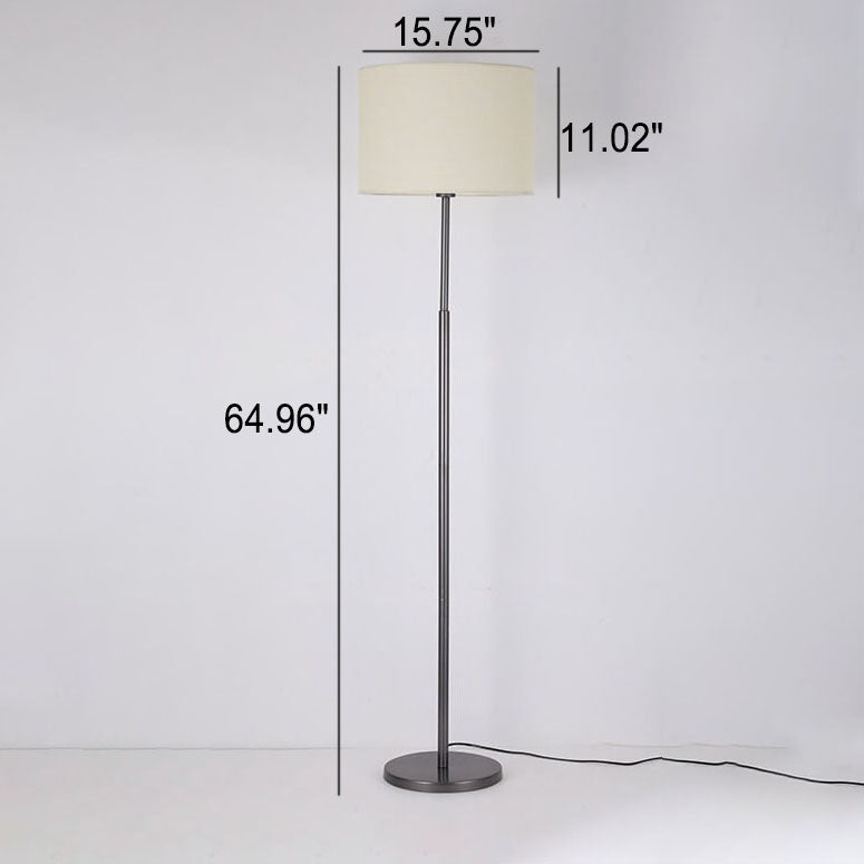 Nordic Simplicity Drum Cone Shade Linear 1-Light Standing Floor Lamp