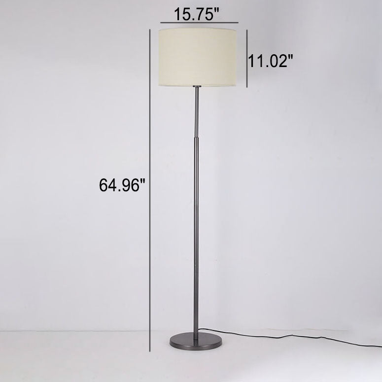 Nordic Simplicity Drum Cone Shade Linear Stehlampe mit 1 Licht