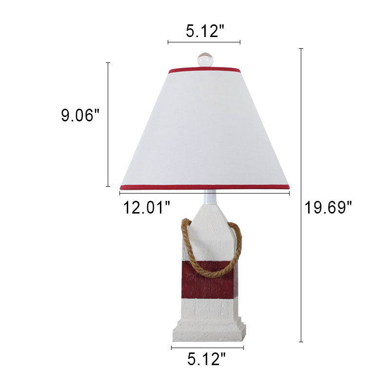 Europäische Vintage Tischlampe aus einfarbigem Kunstharz mit 1 Leuchte 