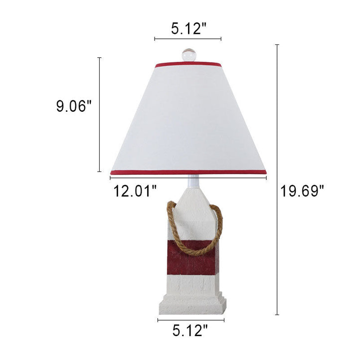 Lampe de table 1 lumière en résine couleur unie vintage européenne 
