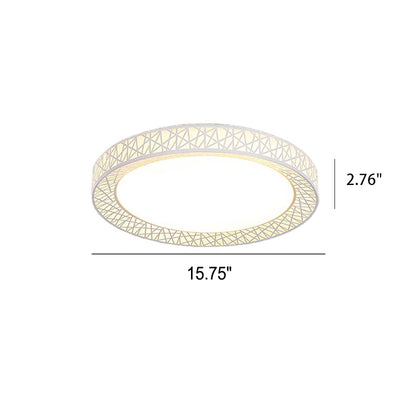 Moderne kreative runde Vogelnest-Eisen-LED-Unterputz-Deckenleuchte