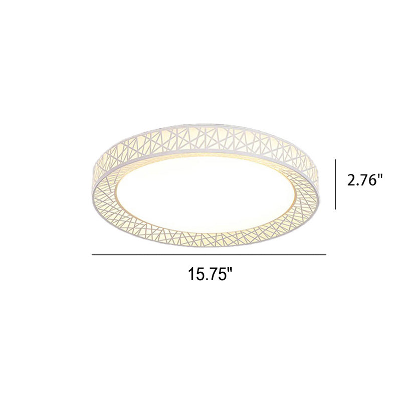 Moderne kreative runde Vogelnest-Eisen-LED-Unterputz-Deckenleuchte