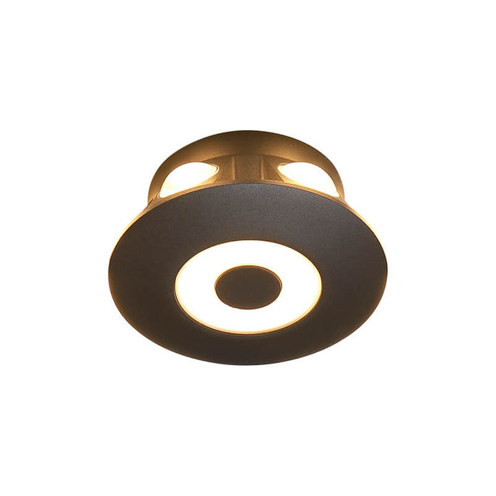 Applique murale LED ronde en aluminium industrielle, rangée de fleurs créative, effet d&