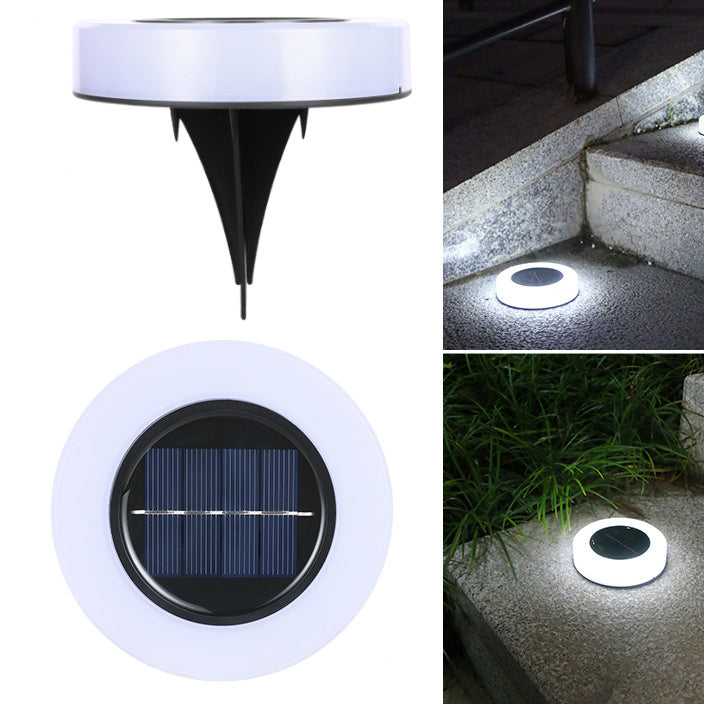 Luz enterrada de jardín de césped redonda LED solar para exteriores en forma de pata de oso 