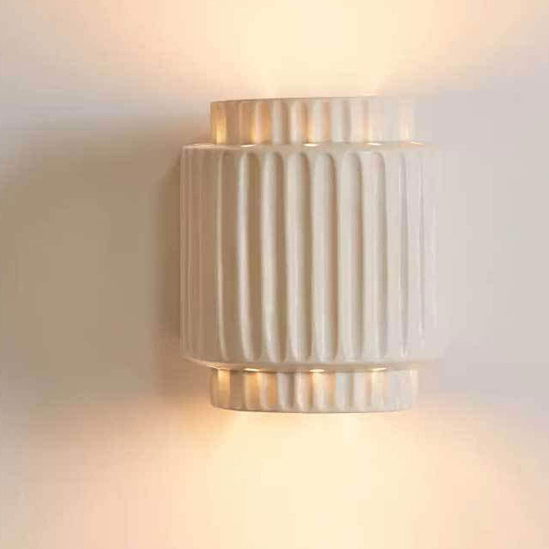 Japanese Creative Column Resin 1-Light Wall Sconce Lamp