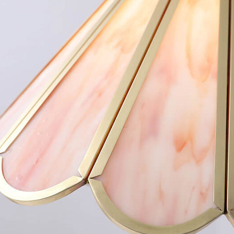 Nordic Minimalist Brass Glass 1-Light Wall Sconce Lamp
