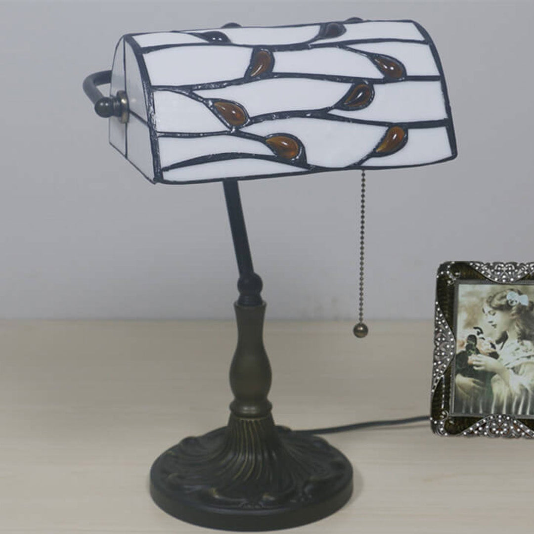 Vintage Tiffany Lucite Perlen Design 1-Licht Tischlampe 