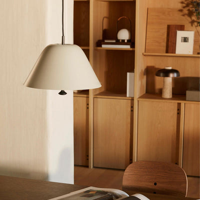 Danish Minimalist Cone Iron Acrylic 1-Light Pendant Light