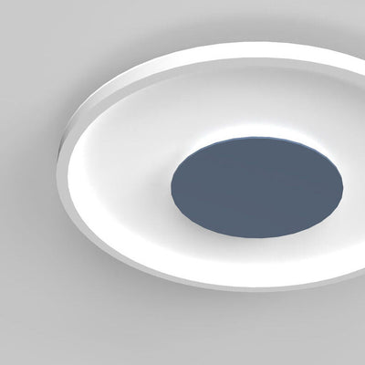 Nordic Light Round Solid Color LED Flush Mount Ceiling Light