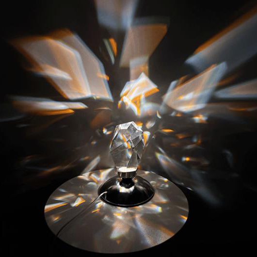 Lampe de Table à Lumière Nocturne LED Ambiante de Luxe Crystal Diamond 