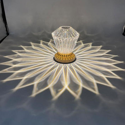 Modern Acrylic Petal Shape Night Light LED Table Lamp