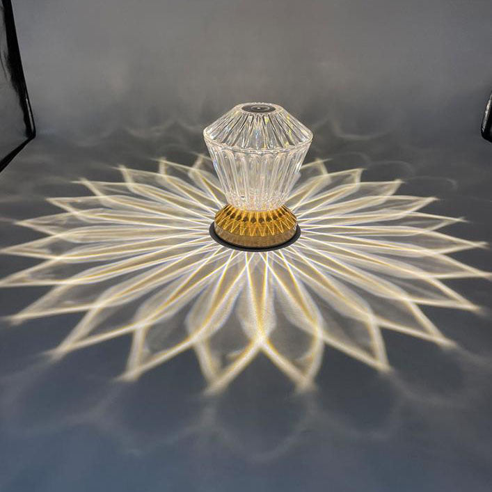 Modern Acrylic Petal Shape Night Light LED Table Lamp