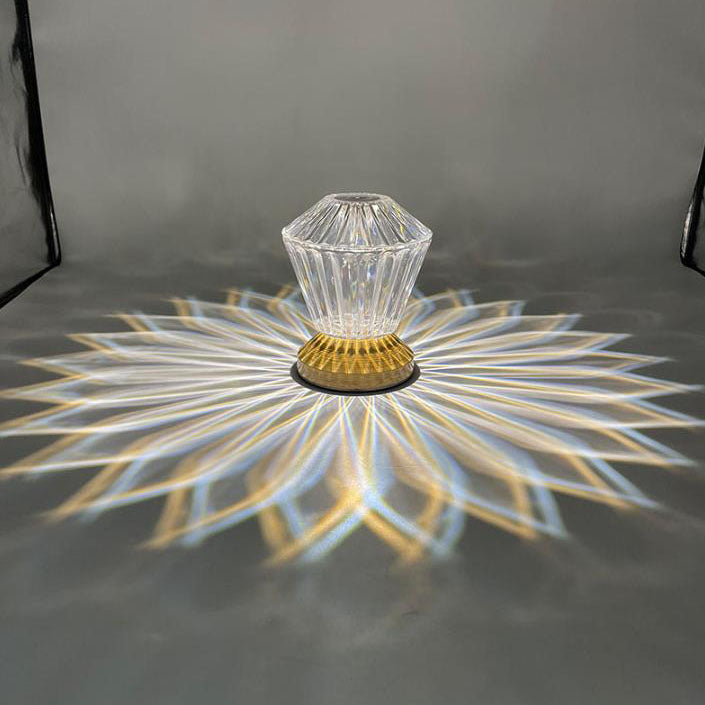 Modern Acrylic Petal Shape Night Light LED Table Lamp