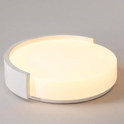 Modern PC Round Minimalistic LED Flush Mount Light