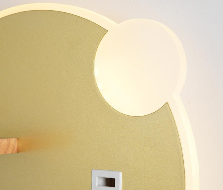 Support de téléphone acrylique moderne LED applique murale créative 