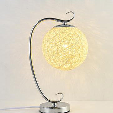 Modern Metal Shade Round Shape LED Creative Table Lamp
