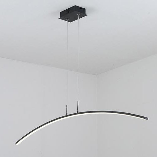 Nordic Minimalist Arch  Linear LED Chandelier