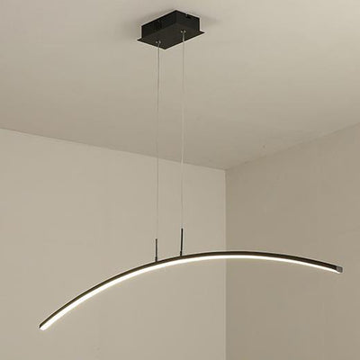 Nordic Minimalist Arch  Linear LED Chandelier