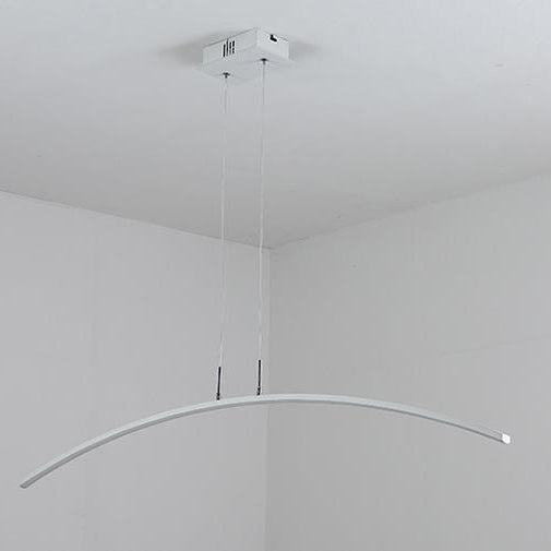Nordischer minimalistischer Bogen Linear LED Kronleuchter 