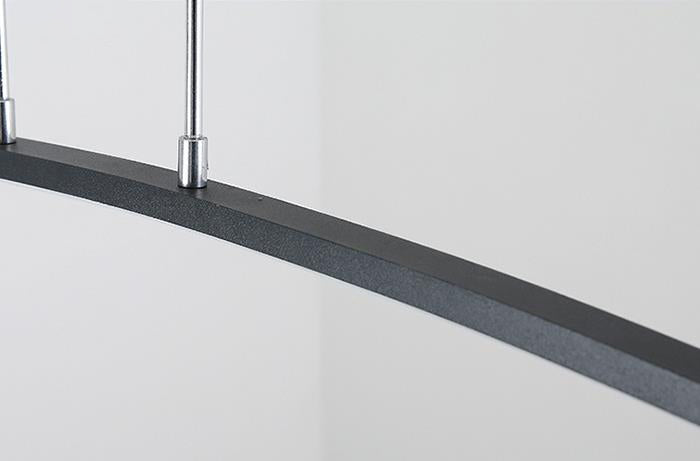 Nordischer minimalistischer Bogen Linear LED Kronleuchter 