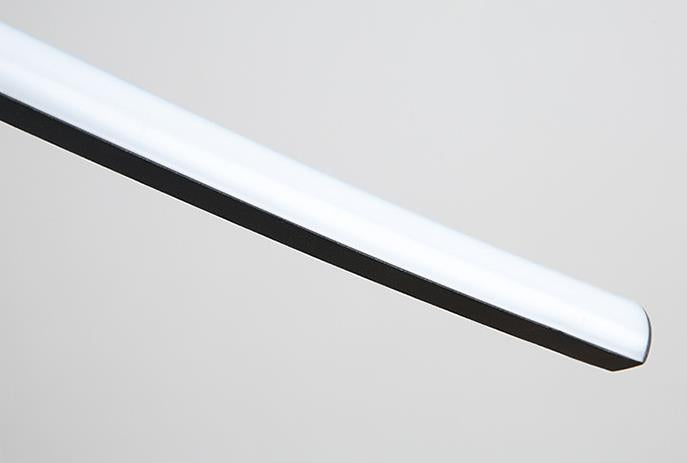 Nordischer minimalistischer Bogen Linear LED Kronleuchter 