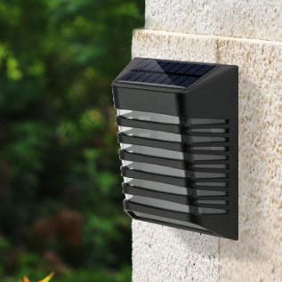 Solar Trapez Wandlampe für den Außenbereich, wasserdicht, LED 
