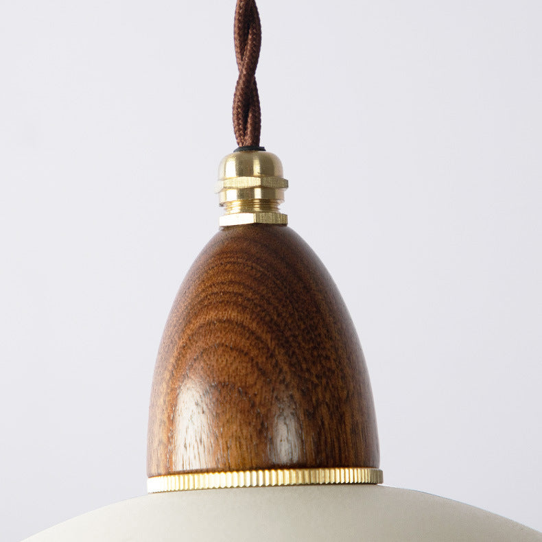 Luminaire suspendu à 1 lumière en forme de bol inversé de style japonais industriel contemporain en fer 