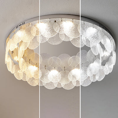 Modernes, minimalistisches, rundes Glas-Hängestück LED-Einbauleuchte 