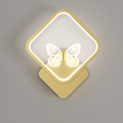 Modern Nordic Iron Creative Butterfly LED Wall Sconce Lamp For Bedroom