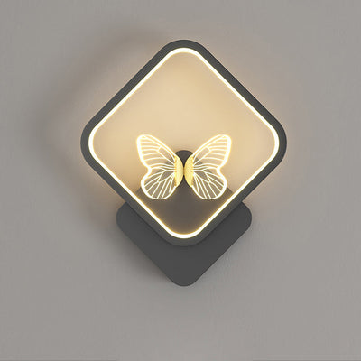 Modern Nordic Iron Creative Butterfly LED Wall Sconce Lamp For Bedroom