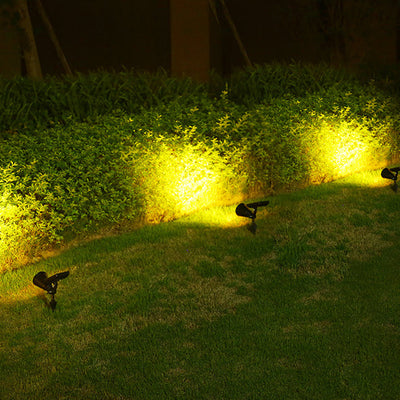 Projecteur conique imperméable à l'eau solaire de simplicité moderne, lumière de prise de sol extérieure à LED 