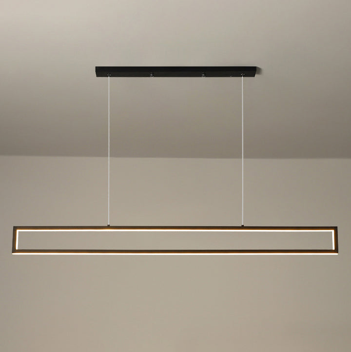 Modern Minimalist Long Frame LED Chandelier