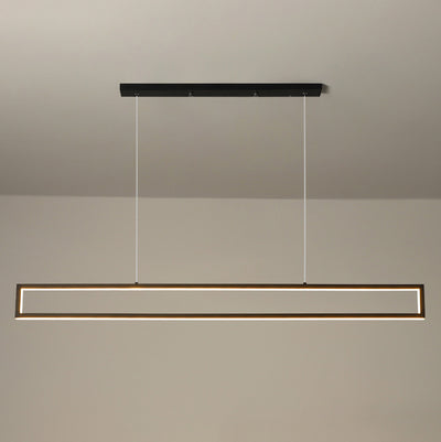 Modern Minimalist Long Frame LED Chandelier