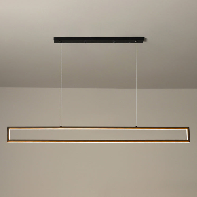 Modern Minimalist Long Frame LED Chandelier