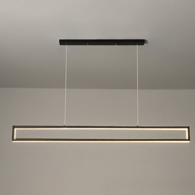 Modern Minimalist Long Frame LED Chandelier