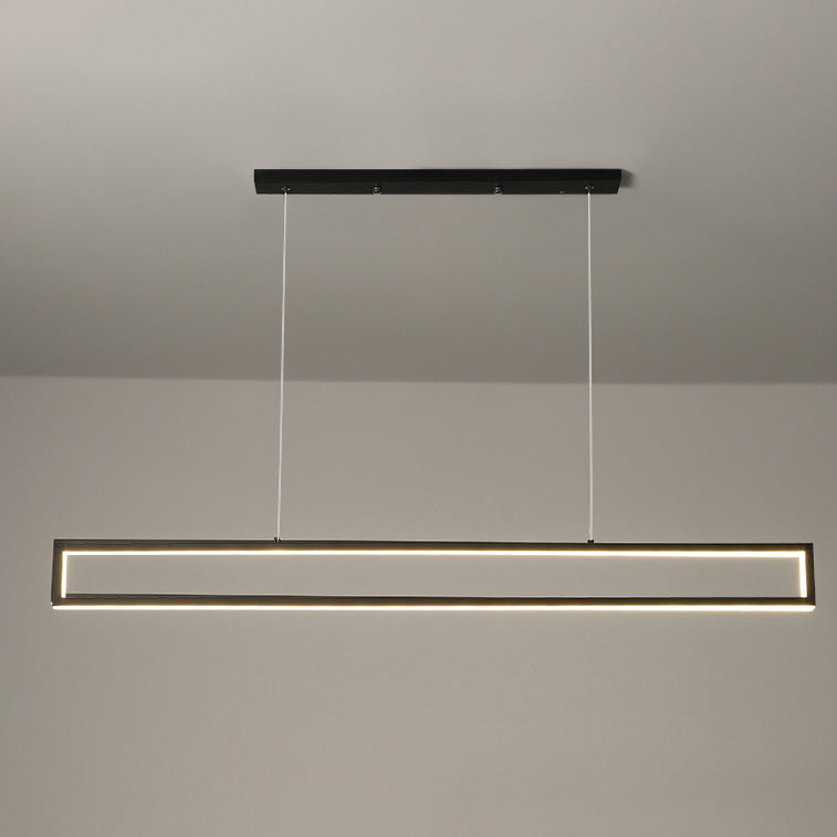 Modern Minimalist Long Frame LED Chandelier